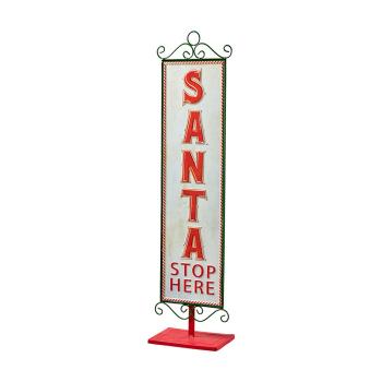 Schild "SANTA" zum Aufstellen